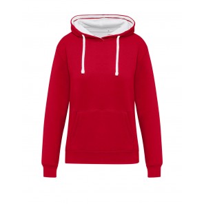 SG Originals Originals Contrast Hooded Sweat Women - Red/Snowwhite - L