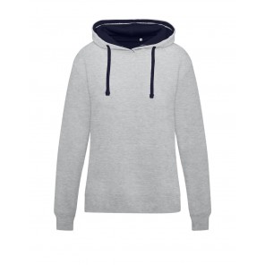 SG Originals Originals Contrast Hooded Sweat Women - Light Oxford/Navy - L