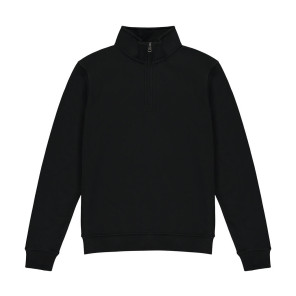 Kustom Kit Regular Fit 1/4 Zip Sweatshirt - Black - XS
