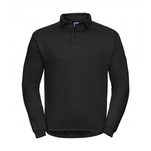 Russell Heavy Duty Collar Sweatshirt - Black - 2XL