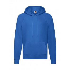 Fruit of the Loom Lightweight Hooded Sweat - Royal - L