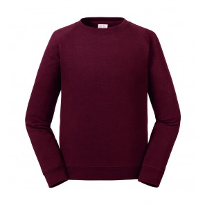 Russell Kids' Authentic Raglan Sweat - Burgundy - L(128/7-8)
