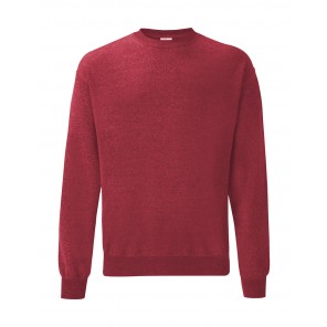 Fruit of the Loom Classic Set In Sweat - Heather Red - 2XL