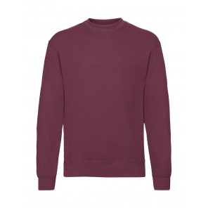Fruit of the Loom Classic Set In Sweat - Burgundy - 2XL