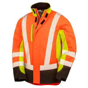 Result Genuine Recycled Recycled 3-Layer Printable 3-Tone Safety Softshell - Yellow - M