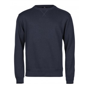 Tee Jays Ribbed Interlock Crew Neck - Navy - XL