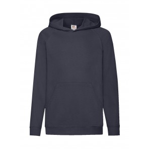 Fruit of the Loom Kids' Lightweight Hooded Sweat - Deep Navy - 152(12-13)