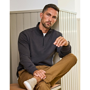 Tee Jays Ribbed Interlock Half Zip