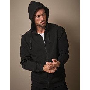 Tee Jays Ribbed Interlock Hooded Full Zip