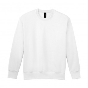 Gildan Softstyle Midweight Fleece Adult Crewneck - White - 4XL