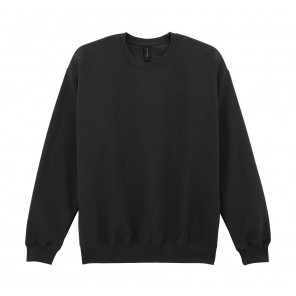 Gildan Softstyle Midweight Fleece Adult Crewneck - Black - 4XL
