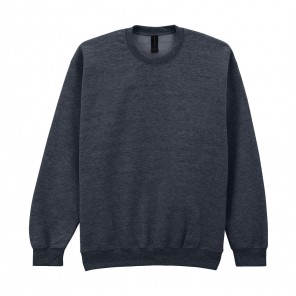 Gildan Softstyle Midweight Fleece Adult Crewneck - Dark Heather - 2XL