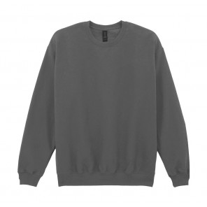 Gildan Softstyle Midweight Fleece Adult Crewneck - Charcoal - 4XL