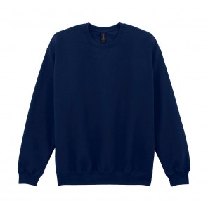 Gildan Softstyle Midweight Fleece Adult Crewneck - Navy - L
