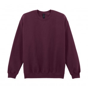 Gildan Softstyle Midweight Fleece Adult Crewneck - Maroon - 4XL