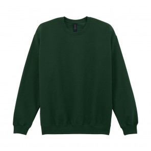 Gildan Softstyle Midweight Fleece Adult Crewneck - Forest Green - 4XL