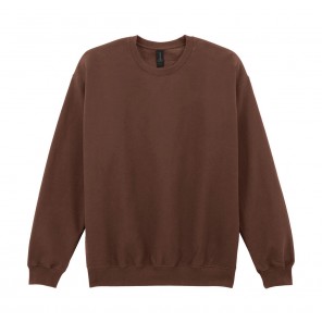 Gildan Softstyle Midweight Fleece Adult Crewneck - Cocoa - 4XL