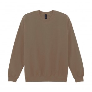 Gildan Softstyle Midweight Fleece Adult Crewneck - Brown Savana - 4XL