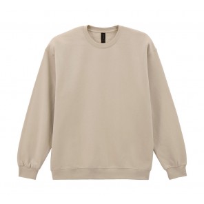 Gildan Softstyle Midweight Fleece Adult Crewneck - Sand - L