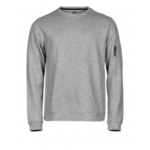 Tee Jays Athletic Crew Neck Sweat - Heather Grey - XS