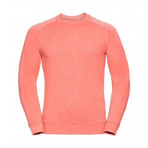 Russell Men's HD Raglan Sweat - Coral Marl - 2XL
