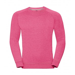 Russell Men's HD Raglan Sweat - Pink Marl - 3XL