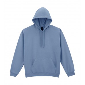 Gildan Softstyle Midweight Fleece Adult Hoodie - Stone Blue - 4XL