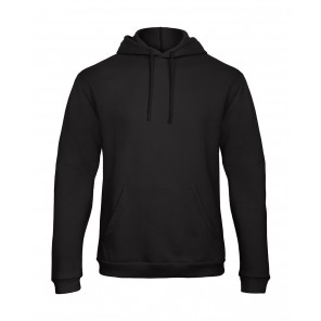 B&C ID.203 50/50 Hooded Sweatshirt Unisex - Black - XS