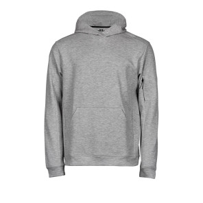Tee Jays Athletic Hooded Sweat - Dark Grey - M