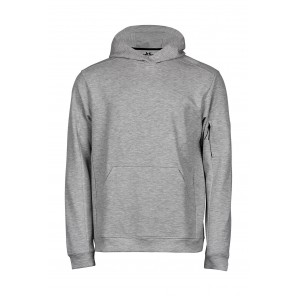 Tee Jays Athletic Hooded Sweat - Heather Grey - XS