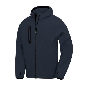 Result Genuine Recycled 3-Layer Recycled Printable Casual Hooded Softshell - Navy Blue - M