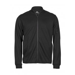Tee Jays Athletic Full Zip Sweat - Black - XS