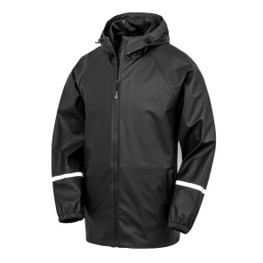 Result Genuine Recycled Prism Pu Waterproof Jacket - Black - M