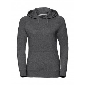 Russell Ladies' HD Hooded Sweat - Grey Marl - XS