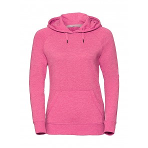 Russell Ladies' HD Hooded Sweat - Pink Marl - 2XL