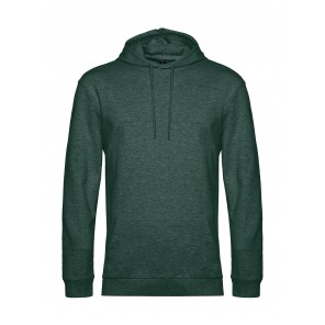 B&C #Hoodie French Terry - Heather Dark Green - L