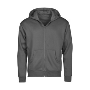 Tee Jays Urban Hooded Full Zip Sweatshirt - Grey - S
