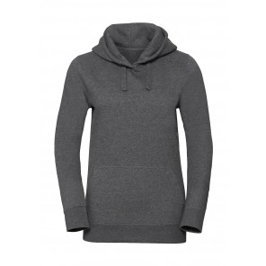 Russell Ladies' Authentic Melange Hooded Sweat - Carbon Melange - S