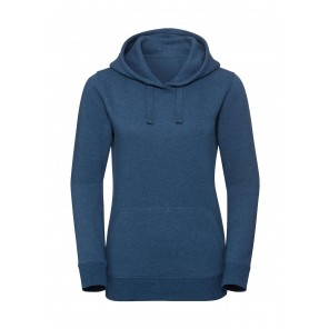Russell Ladies' Authentic Melange Hooded Sweat - Ocean Melange - XL