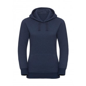 Russell Ladies' Authentic Melange Hooded Sweat - Indigo Melange - XL