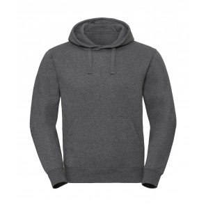 Russell Men's Authentic Melange Hooded Sweat - Carbon Melange - 3XL