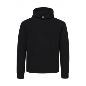 Fruit of the Loom Supercotton™ Hooded Sweat - Black - XL