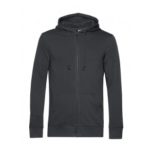 B&C Organic Inspire Zipped Hood - Asphalt - XS