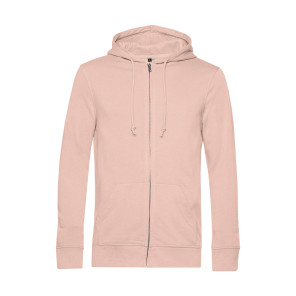 B&C Organic Inspire Zipped Hood - Pink - 3XL