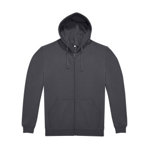 B&C ID.224 Zip Hood - Dark Grey - 2XL