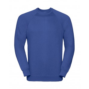 Russell Classic Raglan Sweatshirt - Bright Royal - XS