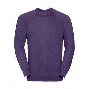 Russell Classic Raglan Sweatshirt - Purple - XS
