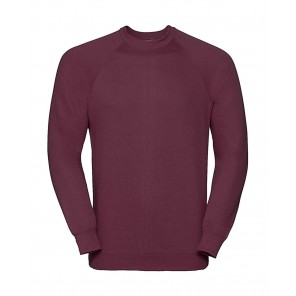 Russell Classic Raglan Sweatshirt - Burgundy - XS