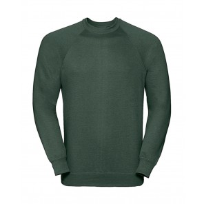 Russell Classic Raglan Sweatshirt - Bottle Green - M
