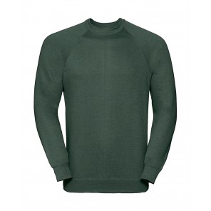 Russell Classic Raglan Sweatshirt - Bottle Green - 2XL